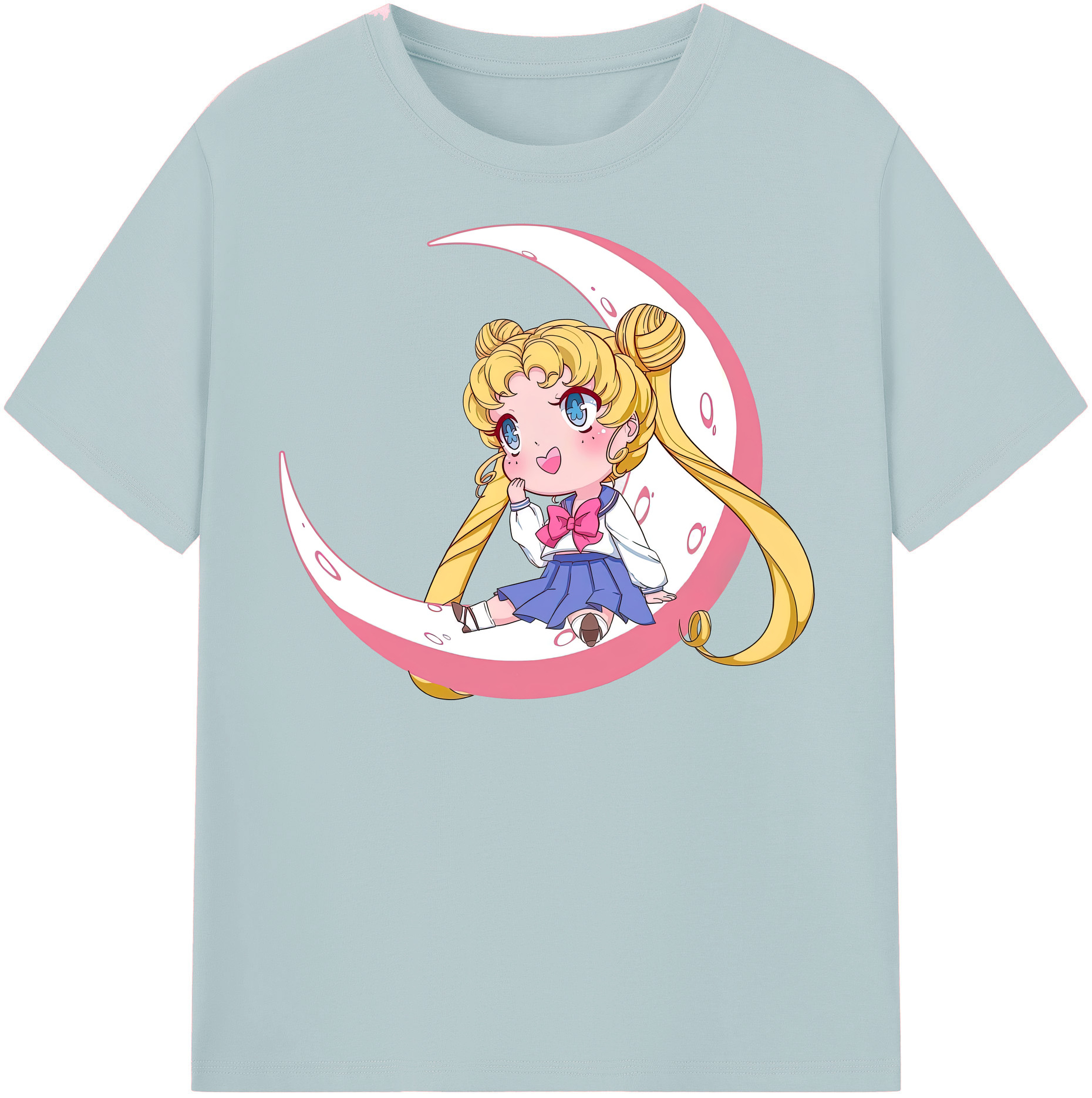 （画像用） 美少女戦士セーラームーン 愛野 美奈子 あいの みなこ Sailor Moon Aino Minako 綿100％半袖Tシャツ（フロントプリント）